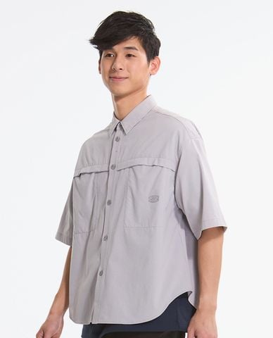  SKECHERS - Áo sơ mi nam cổ bẻ tay ngắn trẻ trung 