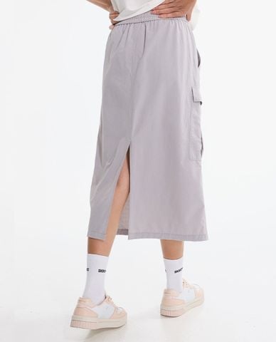  SKECHERS - Chân váy chữ A midi phối túi hộp 