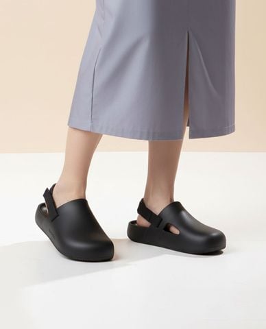  KANGOL - Giày clog unisex mũi tròn 