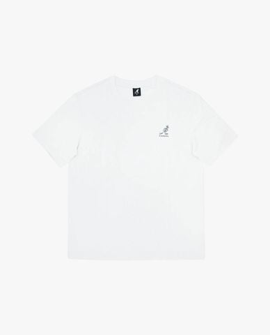  KANGOL - Áo thun unisex cổ tròn tay ngắn in họa tiết 