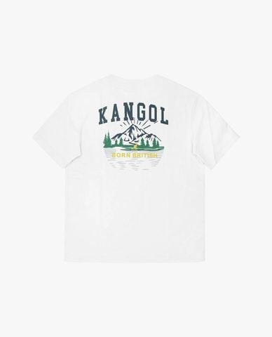  KANGOL - Áo thun unisex cổ tròn tay ngắn in họa tiết 