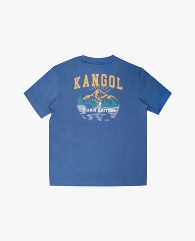  KANGOL - Áo thun unisex cổ tròn tay ngắn in họa tiết 