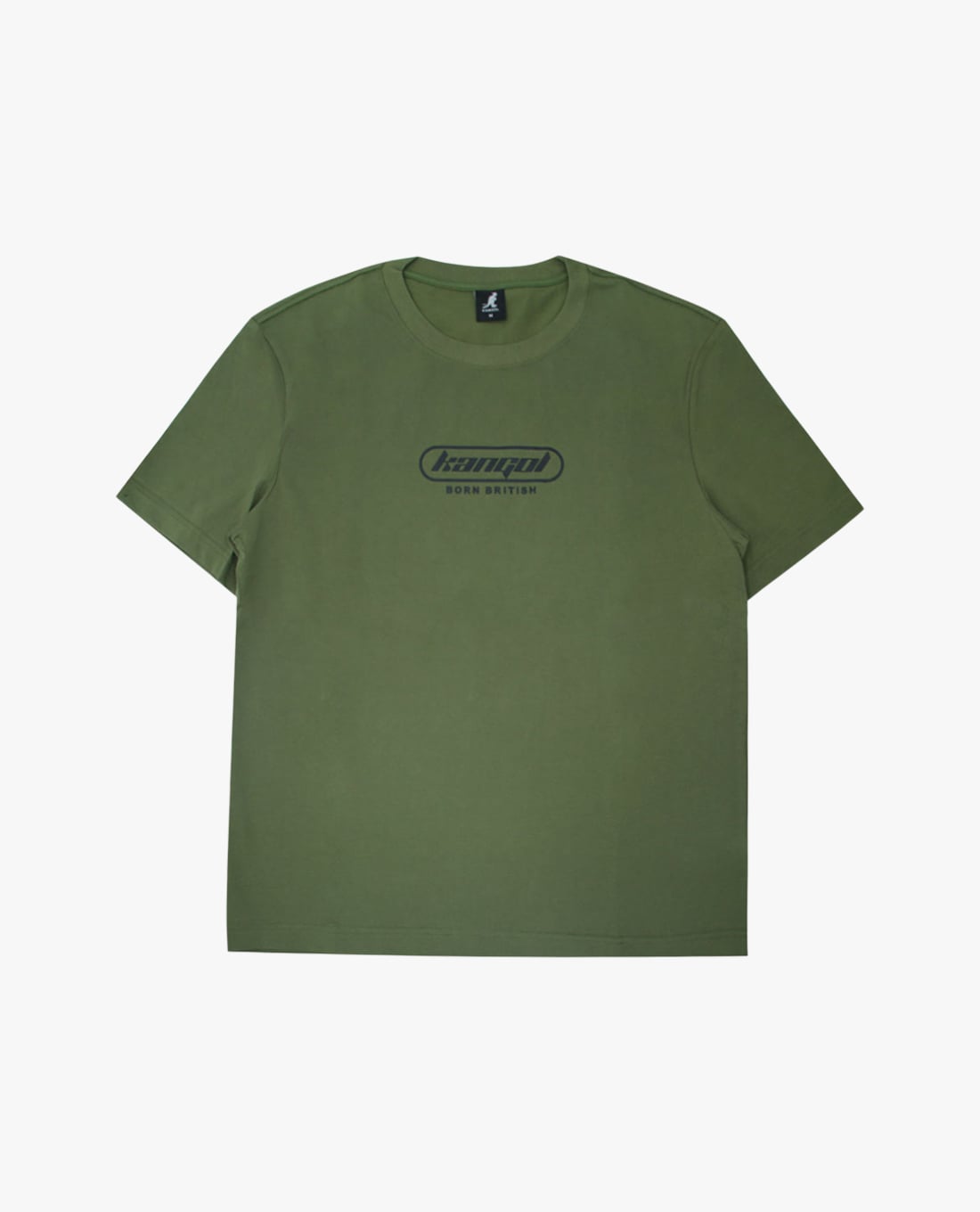KANGOL - Áo thun unisex cổ tròn tay ngắn in logo