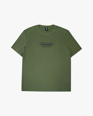  KANGOL - Áo thun unisex cổ tròn tay ngắn in logo 