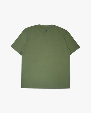  KANGOL - Áo thun unisex cổ tròn tay ngắn in logo 