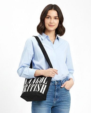  KANGOL - Túi đeo vai unisex hình thang in logo 