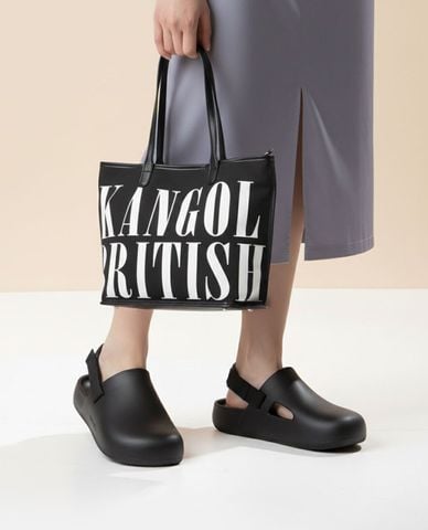  KANGOL - Túi tote unisex hình thang in logo 