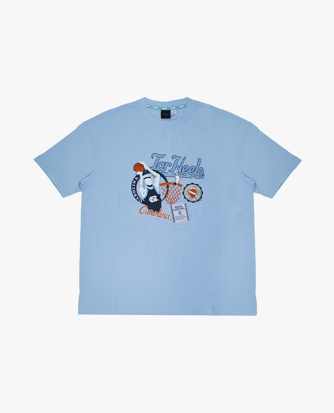 NCAA - Áo thun unisex cổ tròn tay ngắn in họa tiết