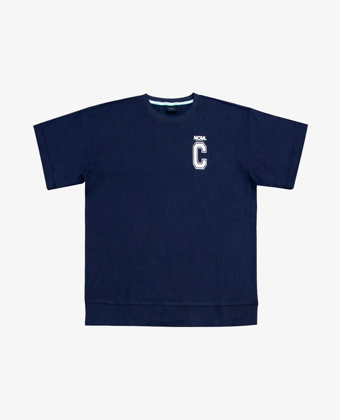 NCAA - Áo thun unisex cổ tròn tay ngắn phối logo