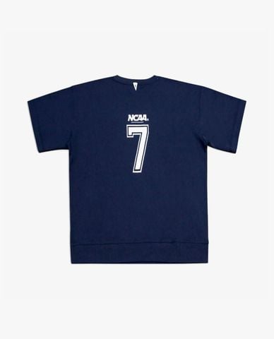  NCAA - Áo thun unisex cổ tròn tay ngắn phối logo 