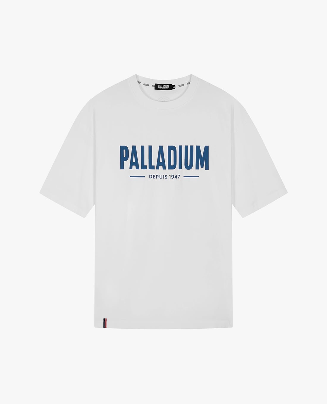 PALLADIUM - Áo thun unisex cổ tròn tay ngắn in logo
