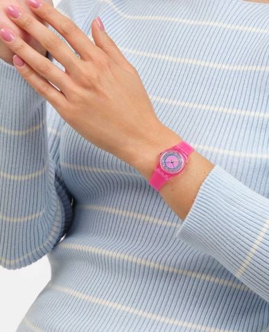  SWATCH - Đồng hồ unisex Prismatically Pink 25mm 