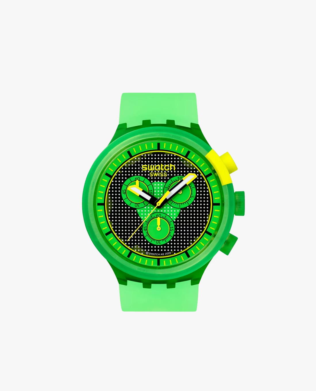 SWATCH - Đồng hồ unisex Glowingly Green 47mm
