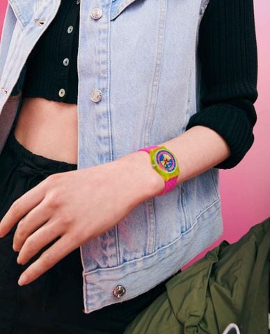  SWATCH - Đồng hồ unisex Shades Of Neon 34mm 