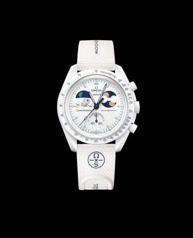  SWATCH - Đồng hồ unisex Mission To Earthphase Moonshine Gold 42mm 