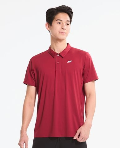  SKECHERS - Áo polo nam cổ bẻ tay ngắn lịch lãm 
