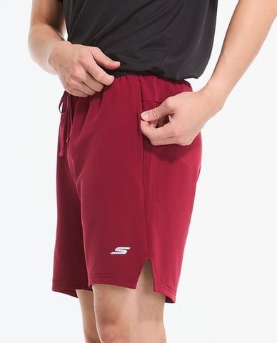  SKECHERS - Quần short tập luyện nam phối dây rút 