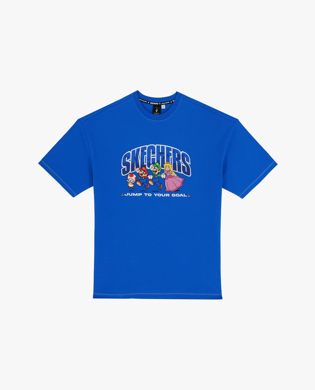 SKECHERS - Áo thun unisex tay ngắn Nintendo Super Mario