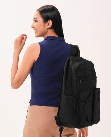  SKECHERS - Balo unisex phom chữ nhật phối logo 