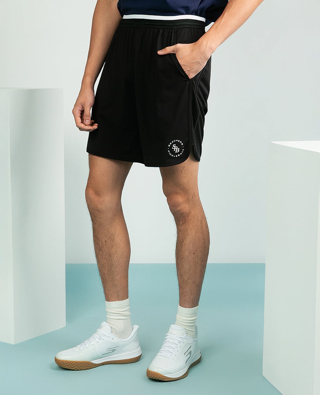 SKECHERS - Quần short thể thao nam ống rộng Performance