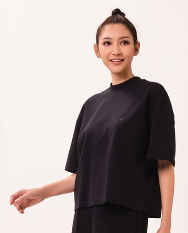  SKECHERS - Áo thun nữ cổ tròn tay ngắn Game On Lounge 