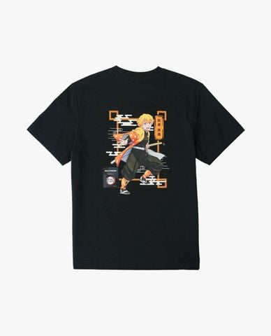  SKECHERS - Áo thun unisex cổ tròn tay ngắn Demon Slayer 