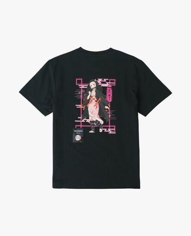  SKECHERS - Áo thun unisex cổ tròn tay ngắn Demon Slayer 