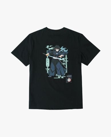  SKECHERS - Áo thun unisex cổ tròn tay ngắn Demon Slayer 