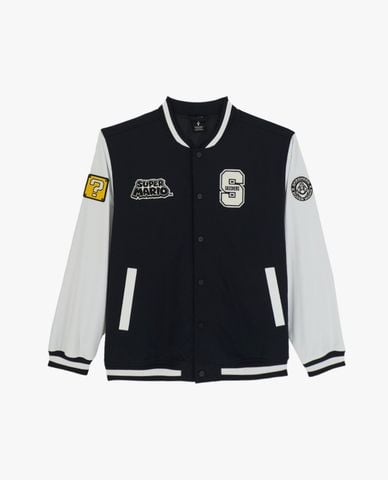  SKECHERS - Áo khoác bóng chày unisex Nintendo Super Mario 