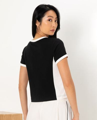  SKECHERS - Áo croptop nữ cổ tròn tay ngắn 