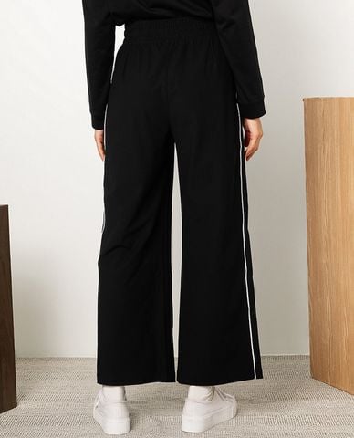  SKECHERS - Quần dài nữ ống rộng lưng thun năng động 