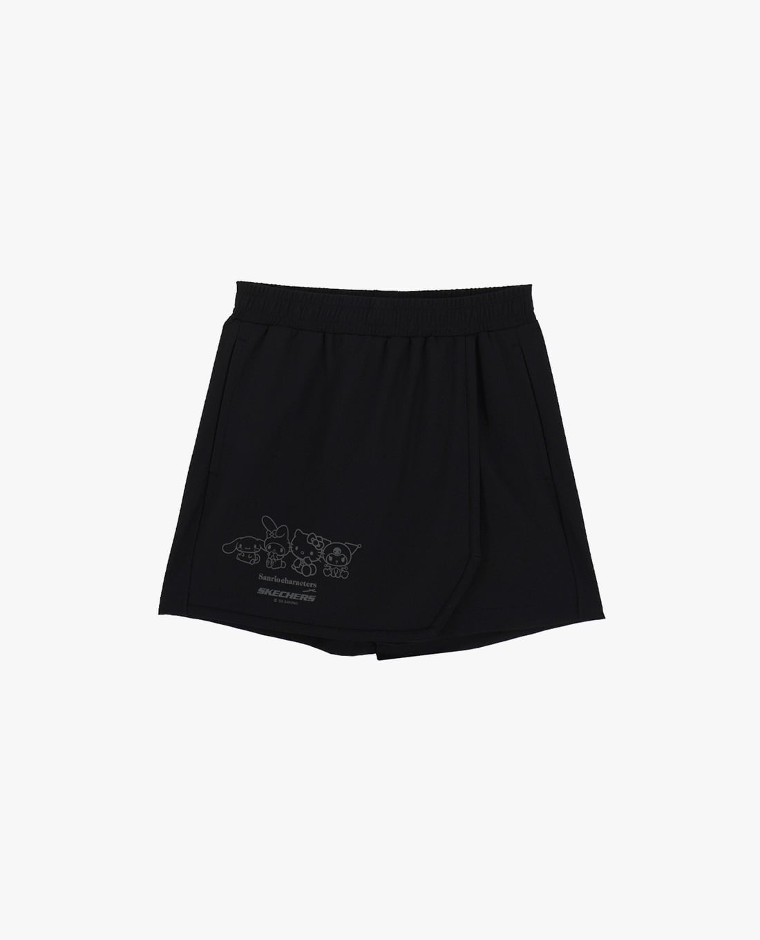 SKECHERS - Quần short nữ giả váy lưng thun Sanrio