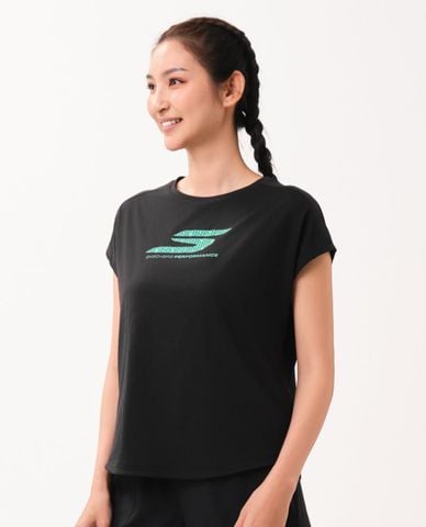  SKECHERS - Áo thun thể thao nữ cổ tròn tay ngắn Performance 