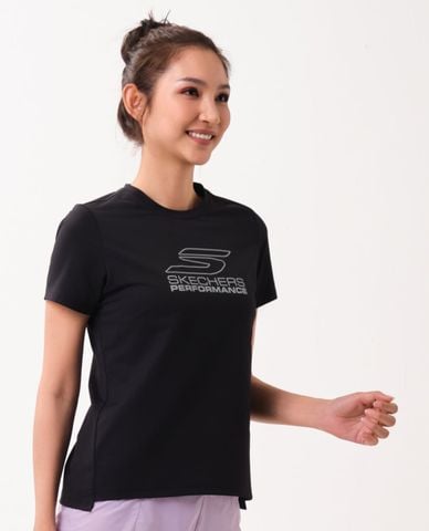  SKECHERS - Áo thun thể thao nữ Running Performance 