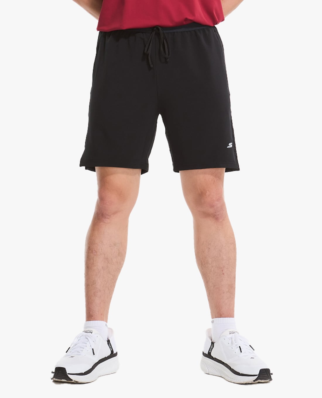 SKECHERS - Quần short tập luyện nam phối dây rút