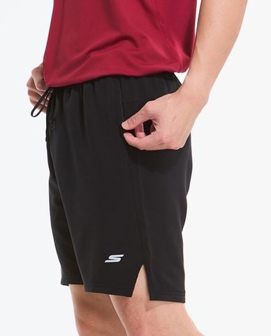  SKECHERS - Quần short tập luyện nam phối dây rút 