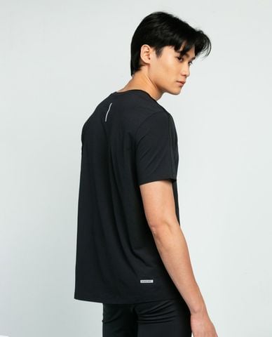  SKECHERS - Áo thun nam cổ tròn tay ngắn phối logo 