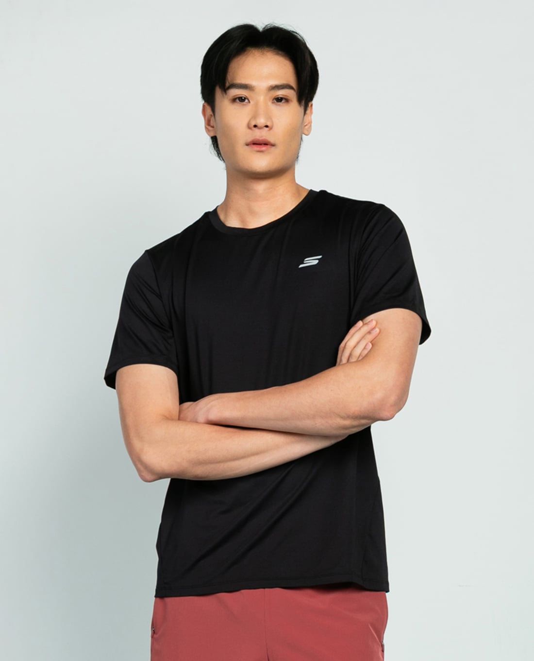 SKECHERS - Áo thun nam cổ tròn tay ngắn Performance