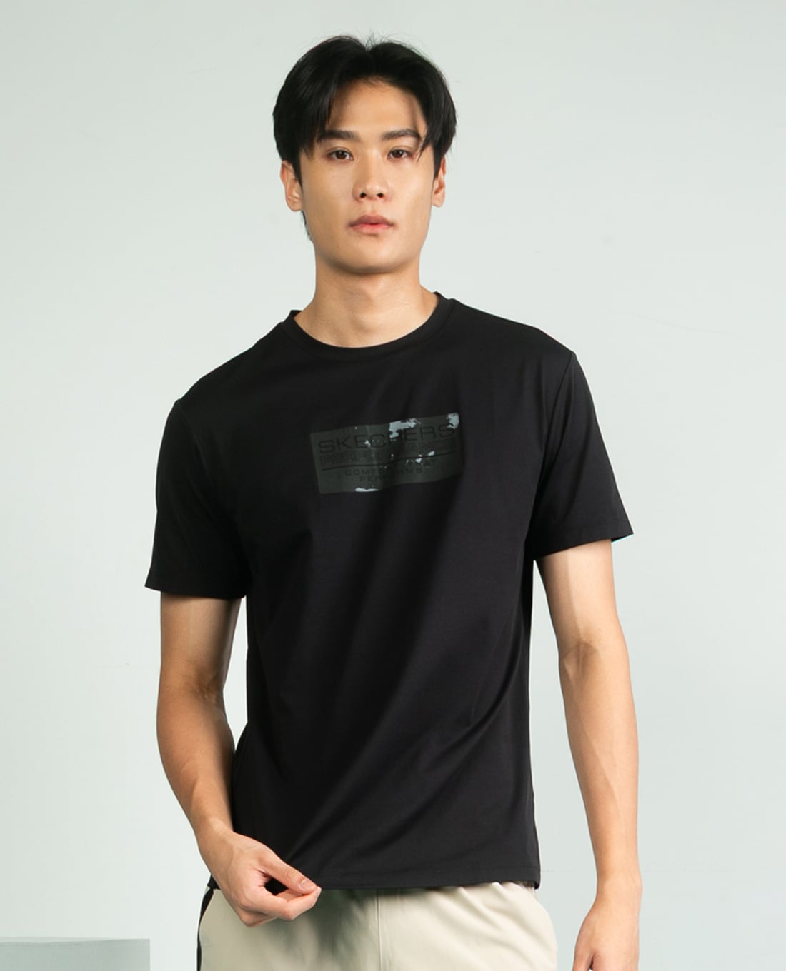 SKECHERS - Áo thun thể thao nam cổ tròn tay ngắn Performance