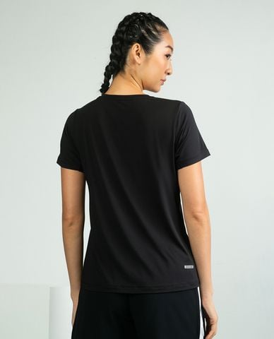  SKECHERS - Áo thun thể thao nữ cổ tròn tay ngắn Performance 