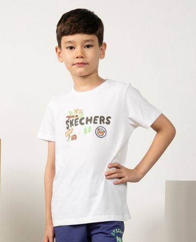  SKECHERS - Áo thun bé trai tay ngắn Urban Outdoor 