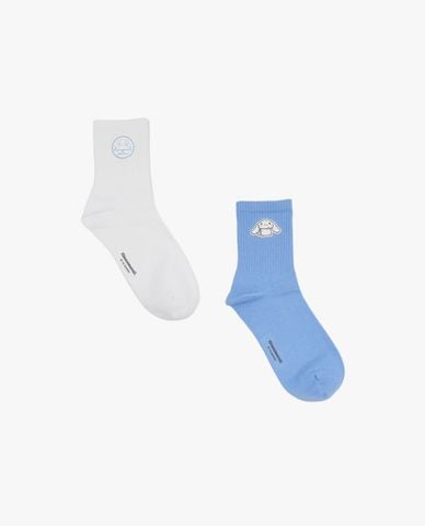  SKECHERS - Set 2 vớ nữ cổ cao Cinnamoroll 