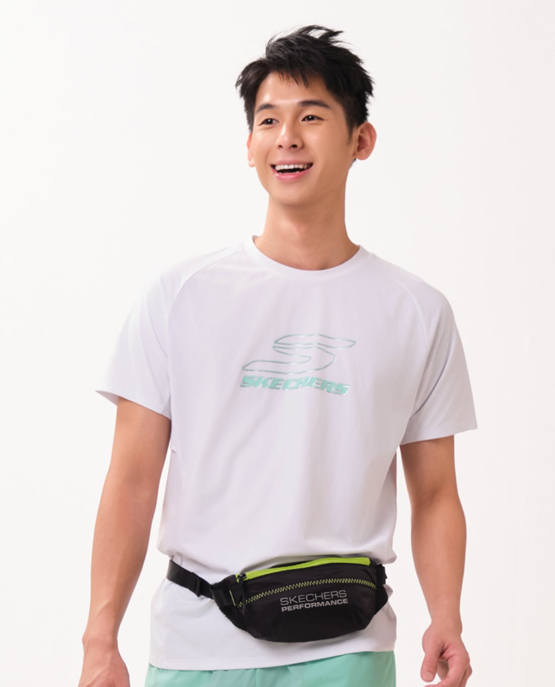 SKECHERS - Áo thun thể thao nam Running Performance