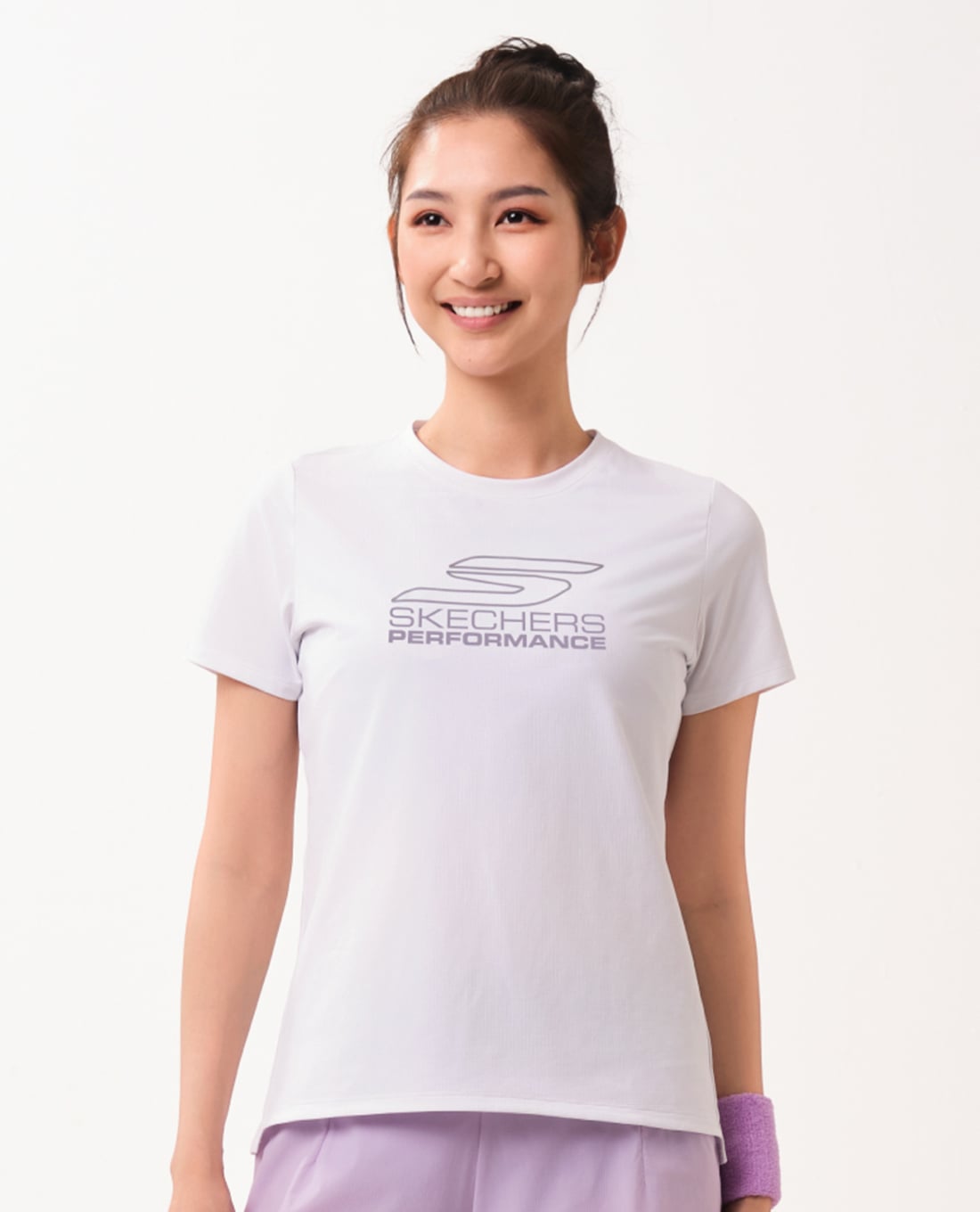 SKECHERS - Áo thun thể thao nữ Running Performance