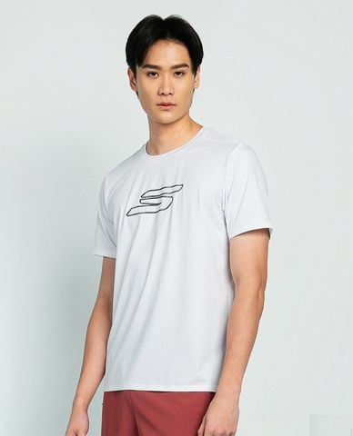  SKECHERS - Áo thun nam cổ tròn tay ngắn Performance 