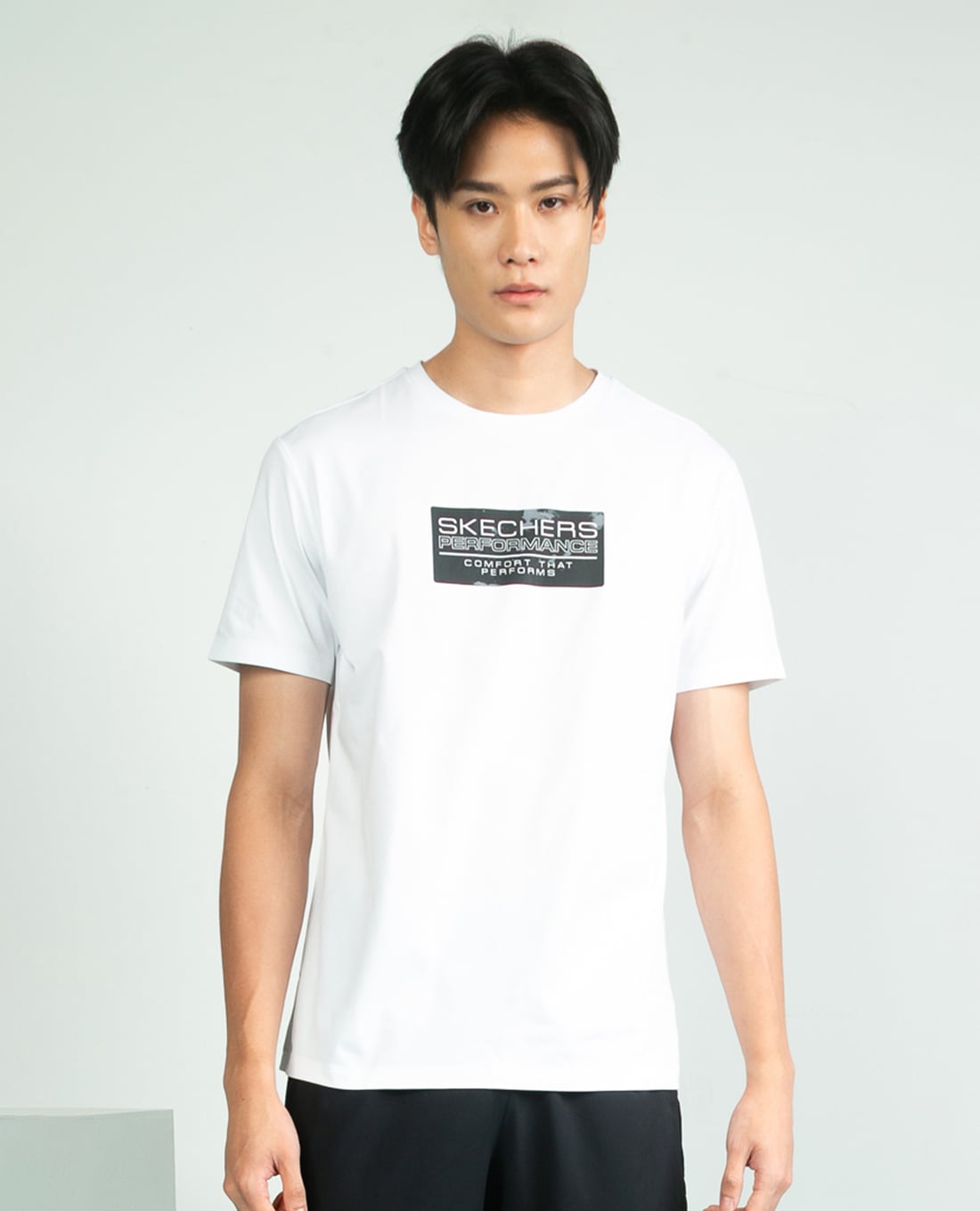 SKECHERS - Áo thun thể thao nam cổ tròn tay ngắn Performance