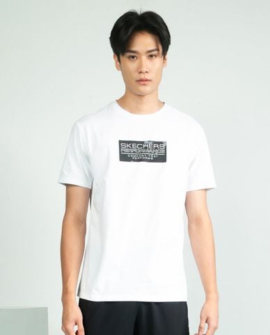  SKECHERS - Áo thun thể thao nam cổ tròn tay ngắn Performance 