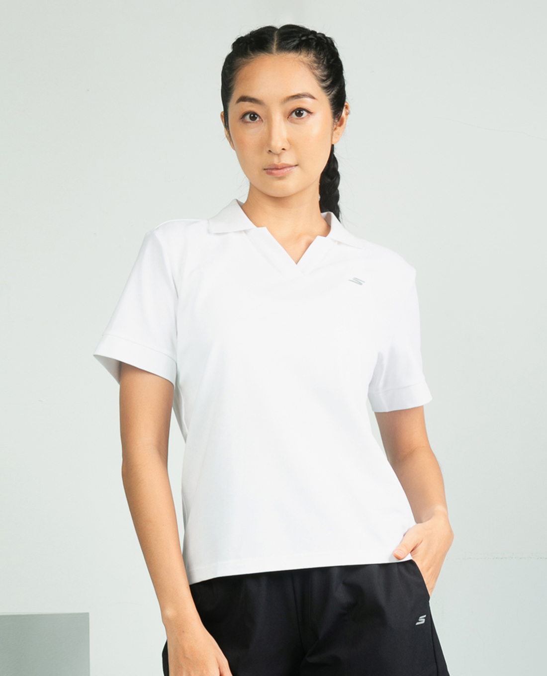 SKECHERS - Áo polo nữ cổ bẻ tay ngắn Performance