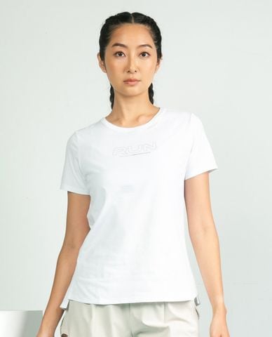  SKECHERS - Áo thun thể thao nữ cổ tròn tay ngắn Performance 