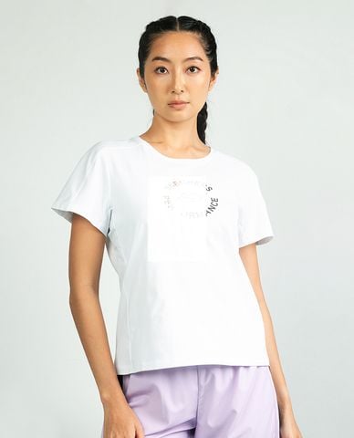  SKECHERS - Áo thun thể thao nữ cổ tròn tay ngắn Performance 